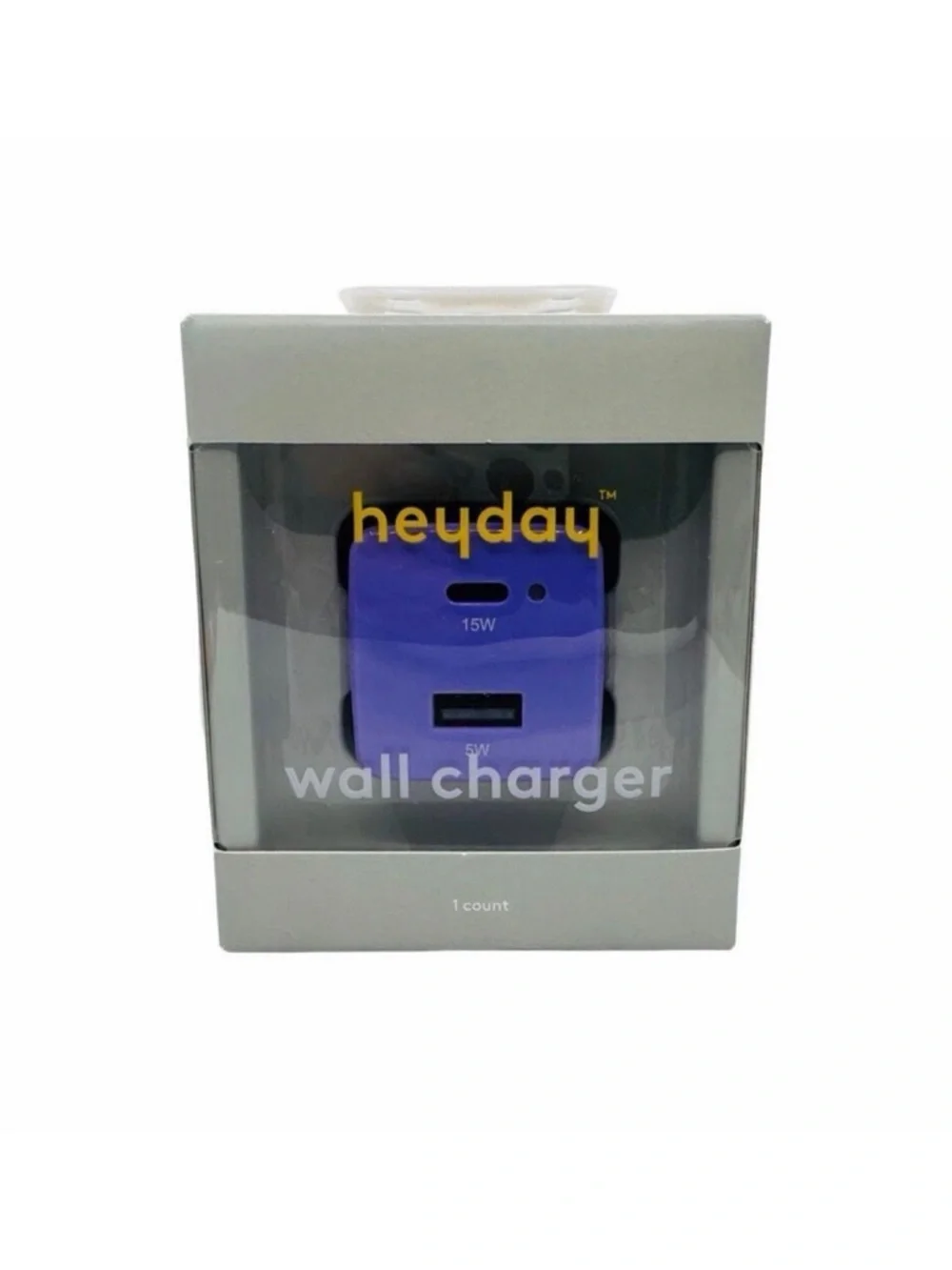 heyday 2-Port / 15W 5W Wall Charger - Purple